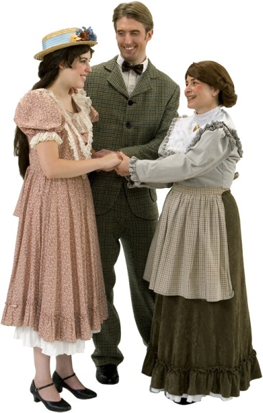 Rental Costumes for Our Town - Emily Webb, Mr. Charles Webb, Mrs. Soames