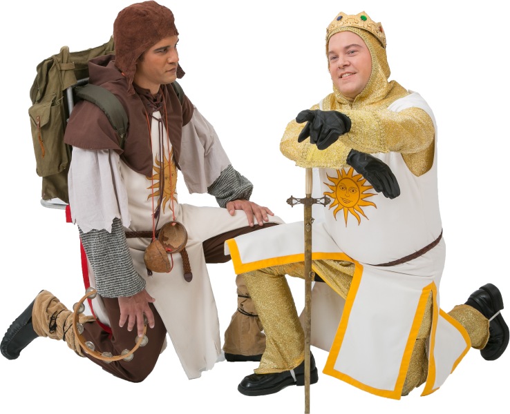 Rental Costumes for Spamalot – Patsy and King Arthur