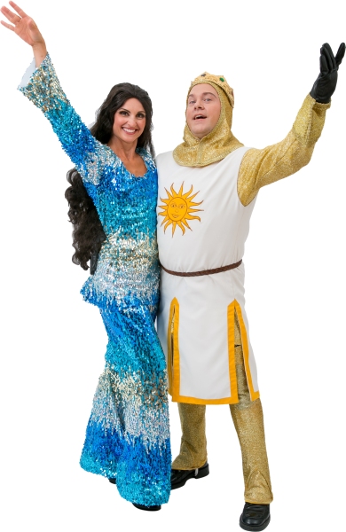 Rental Costumes for Spamalot – Rental Costumes for Spamalot – The Lady of the Lake in Showgirl Style Jumpsuit