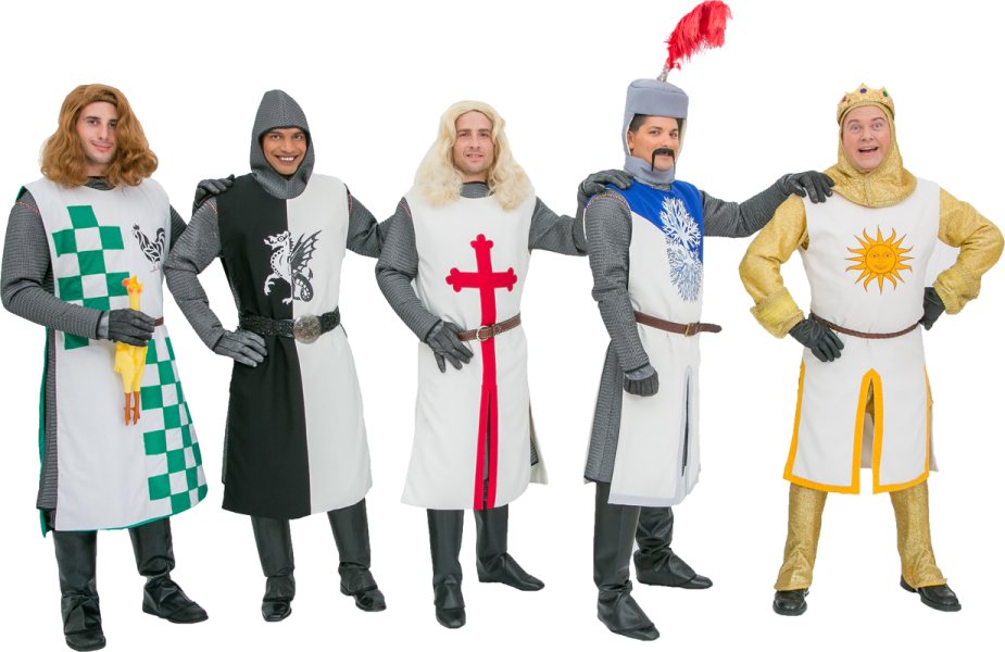 Rental Costumes for Monty Python's Spamalot - Knights of the Round Table