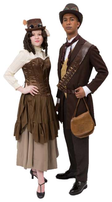 Rental Costumes for Steampunk Man & Woman