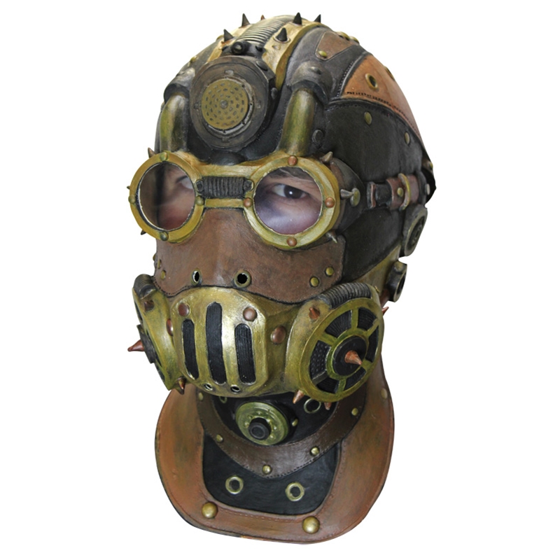 Маска "появляющийся монстр". Ученый в маске. Пг473 маска Барон - стримпанк.