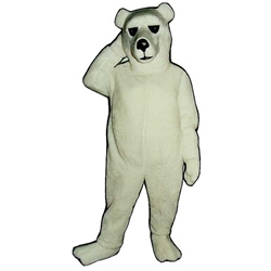 Alaskan Bear Mascot. This Alaskan Bear mascot comes complete with head, body, hand mitts and foot covers. This is a sale item. Manufactured from only the finest fabrics. Fully lined and padded where needed to give a sculptured effect. Comfortable to wear and easy to maintain. All mascots are custom made. Due to the fact that all mascots are made to order, all sales are final. Delivery will be 2-4 weeks. Rush ordering is available for an additional fee. Please call us toll free for more information. 1-877-218-1289
