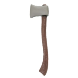 Axe with Brown Handle