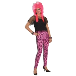 Black & Pink Zebra Print Pants