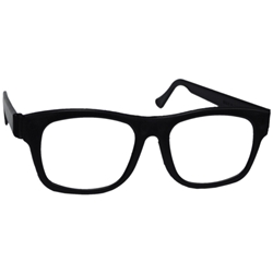 Black Framed Nerd Glasses