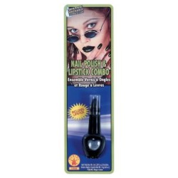 Black Lipstick & Nail Polish Combo