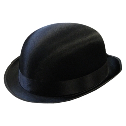 Black Permasilk Derby Kids Hat