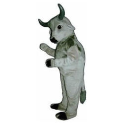 Brahma Bull Mascot. This Brahma Bull mascot comes complete with head, body, hand mitts and foot covers. This is a sale item. Manufactured from only the finest fabrics. Fully lined and padded where needed to give a sculptured effect. Comfortable to wear and easy to maintain. All mascots are custom made. Due to the fact that all mascots are made to order, all sales are final. Delivery will be 2-4 weeks. Rush ordering is available for an additional fee. Please call us toll free for more information. 1-877-218-1289