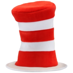 Deluxe Dr. Suess Cat in the Hat Striped Hat