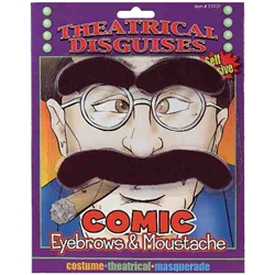 Comic Eyebrows & Moustache