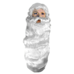 Father Christmas Santa Wig and Beard Set