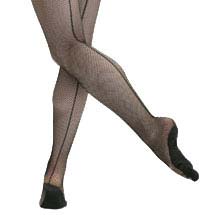 Fishnet Tights with Seam