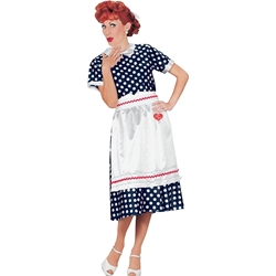 I Love Lucy Polka Dot Dress Adult Costume