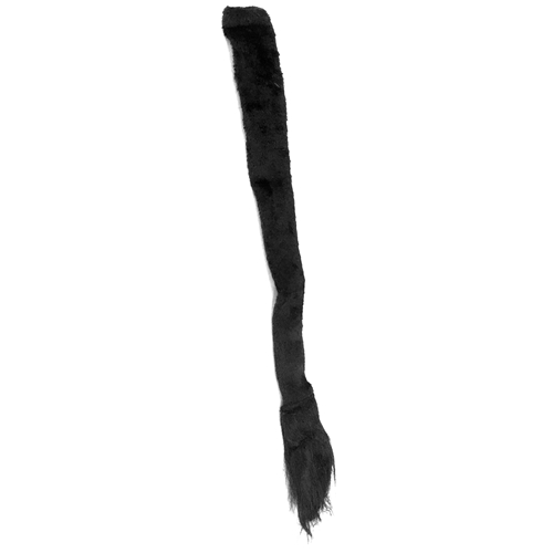 Large Long Furry Tail Available in Black Gold or White