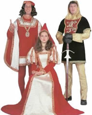 Medieval King & Queen and Camelot Knight Rentals