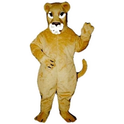 Realistic Lioness Mascot. This Realistic Lioness mascot comes complete with head, body, hand mitts and foot covers. This is a sale item. Manufactured from only the finest fabrics. Fully lined and padded where needed to give a sculptured effect. Comfortable to wear and easy to maintain. All mascots are custom made. Due to the fact that all mascots are made to order, all sales are final. Delivery will be 2-4 weeks. Rush ordering is available for an additional fee. Please call us toll free for more information. 1-877-218-1289