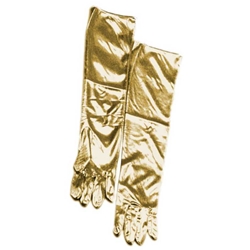Long Lamé Gloves