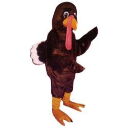 Tom Turkey Mascot. This Tom Turkey mascot comes complete with head, body, hand mitts and foot covers. This is a sale item. Manufactured from only the finest fabrics. Fully lined and padded where needed to give a sculptured effect. Comfortable to wear and easy to maintain. All mascots are custom made. Due to the fact that all mascots are made to order, all sales are final. Delivery will be 2-4 weeks. Rush ordering is available for an additional fee. Please call us toll free for more information. 1-877-218-1289