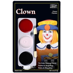 Clown Makeup Tri-Color Palette