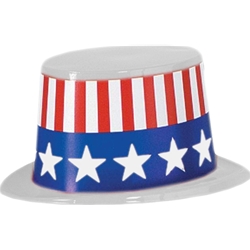 Uncle Sam Top Hat - Plastic
