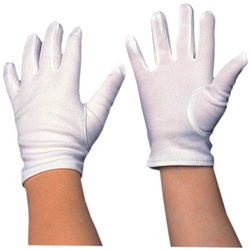 White Nylon Gloves - Child