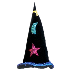 Wizard/Sorcerer Hat with Colored Stars