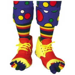 Clown Shoes with Toe Socks Set