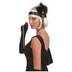 Black Flapper Headband