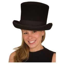 Flared Wool Felt Top Hat