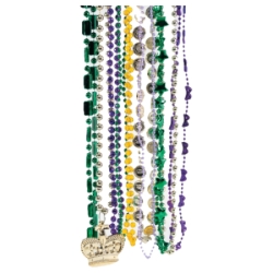 Mardi Gras Assorted Beads 100 Pack