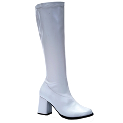 White Disco Go Go Boots