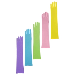 Colored Long Nylon Gloves