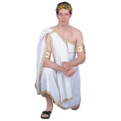 Mens Short Toga Adult Deluxe Costume