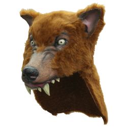 Brown Wolf Hemet Mask