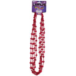 Mardi Gras Valentine Red Heart Throw Beads