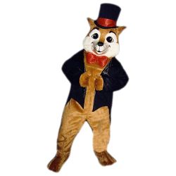 Sly Fox With Top Hat Mascot - Sales