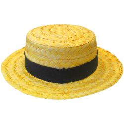 Straw Skimmer Boater Hat