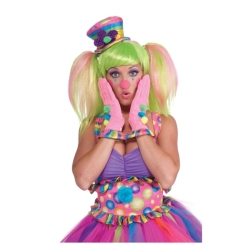 Circus Sweetie Ruffled Clown Gloves