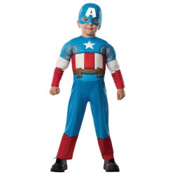 Avengers Captain America with Muscles Toddler Costume