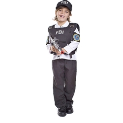 Deluxe FBI Agent Kids Costume