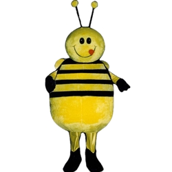 Fat Bee Mascot. This Fat Bee mascot comes complete with head, body, hand mitts and foot covers.. This is a sale item. Manufactured from only the finest fabrics. Fully lined and padded where needed to give a sculptured effect. Comfortable to wear and easy to maintain. All mascots are custom made. Due to the fact that all mascots are made to order, all sales are final. Delivery will be 2-4 weeks. Rush ordering is available for an additional fee. Please call us toll free for more information. 1-877-218-1289