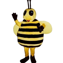 Cuddle Bee Mascot. This Cuddle Bee mascot comes complete with head, body, hand mitts and foot covers.. This is a sale item. Manufactured from only the finest fabrics. Fully lined and padded where needed to give a sculptured effect. Comfortable to wear and easy to maintain. All mascots are custom made. Due to the fact that all mascots are made to order, all sales are final. Delivery will be 2-4 weeks. Rush ordering is available for an additional fee. Please call us toll free for more information. 1-877-218-1289