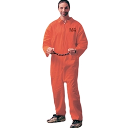 Orange Prisoner Jumpsuit Adult Costume