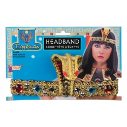 Jeweled Cleopatra Egyptian Asp Headband