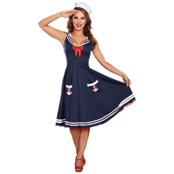 All Aboard Sailor Dress Adult Costume
