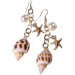 Mermaid Seashell Earrings