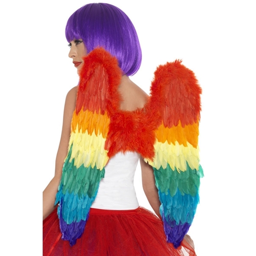 Rainbow Feather Wings