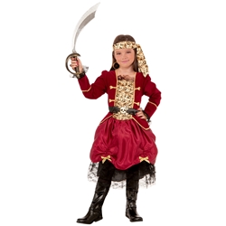 Girl Privateer Pirate Kids Costume