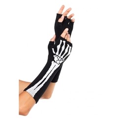 Fingerless Skeleton Gloves